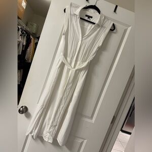Banana Republic White Midi Dress